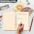thumbnail image 4 of FORMRS 1-Subject Spiral Notebook 8" x 5" College Ruled 60 Refillable Sheet A5 Hard Cover, 2 Pack, Beige Rainbow, 4 of 7