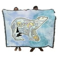 thumbnail image 2 of Pure Country Weavers Polar Bear Animal Spirits Totem - Sue Coccia Blanket Throw Woven from Cotton - Made in The USA (54x72), 2 of 7