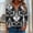 Black plus size boho tops a1, variant on Women Plus Size Fall Winter V Neck 3/4 Sleeve Ruffle Leopard Print Tops Casual Boho Pullover Blouses Cute Trendy Flowy Shirts for , Black S