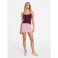 thumbnail image 2 of No Boundaries Knit Micro Mini Skort, Women's XXS-XXL, 2 of 5