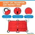 thumbnail image 3 of Transport Stretcher for Dogs | Emergency Animal Carrier with Safety Strap | 250 Pound Weight Limit | Pet Stretcher Size: 47 L X 29 W inches, 3 of 7