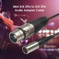 thumbnail image 3 of 0.3m Mini XLR 3Pin Male to XLR 3Pin Female Camera Microphone Audio Cable, 3 of 9