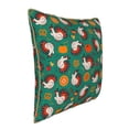 thumbnail image 2 of Haiem Cartoon Turkey Print Velvet Soft Solid Decorative Square Throw Pillow Covers Set with Elegant Piping Christmas Cushion Case for Sofa Bedroom Car-20"x20", 2 of 8
