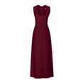 thumbnail image 6 of Womens Summer One Shoulder Maxi Dress Sleeveless Ruffle Wedding Guest Flowy Split Thigh Prom Dress, Hawaiian Dresses For Women, 6 of 8