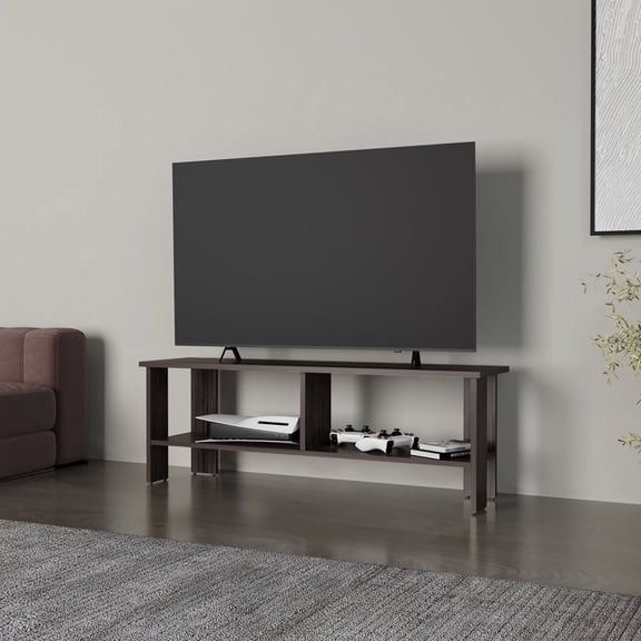 Newboti Furniture Cope TV Stand with Open Storage, TV Capacity 65", Stained Walnut BN.3259