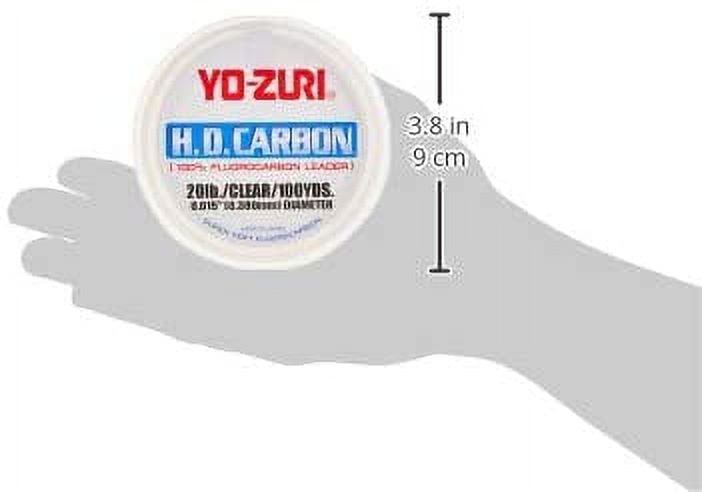 Yo-Zuri H.D. Carbon Fluorocarbon Leader Line, Clear, 20-Pound/100-Yard