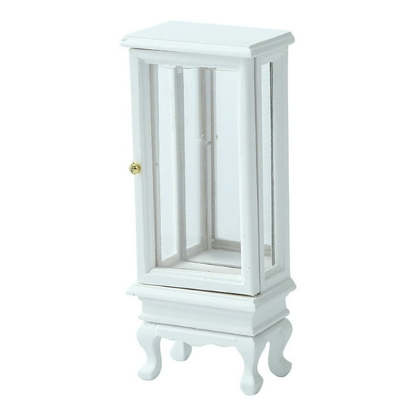 Elegant Miniature Furniture Glass Cabinet Displaying Decors For 1/12 Dollhouses Enthusiasts Displaying Accessory