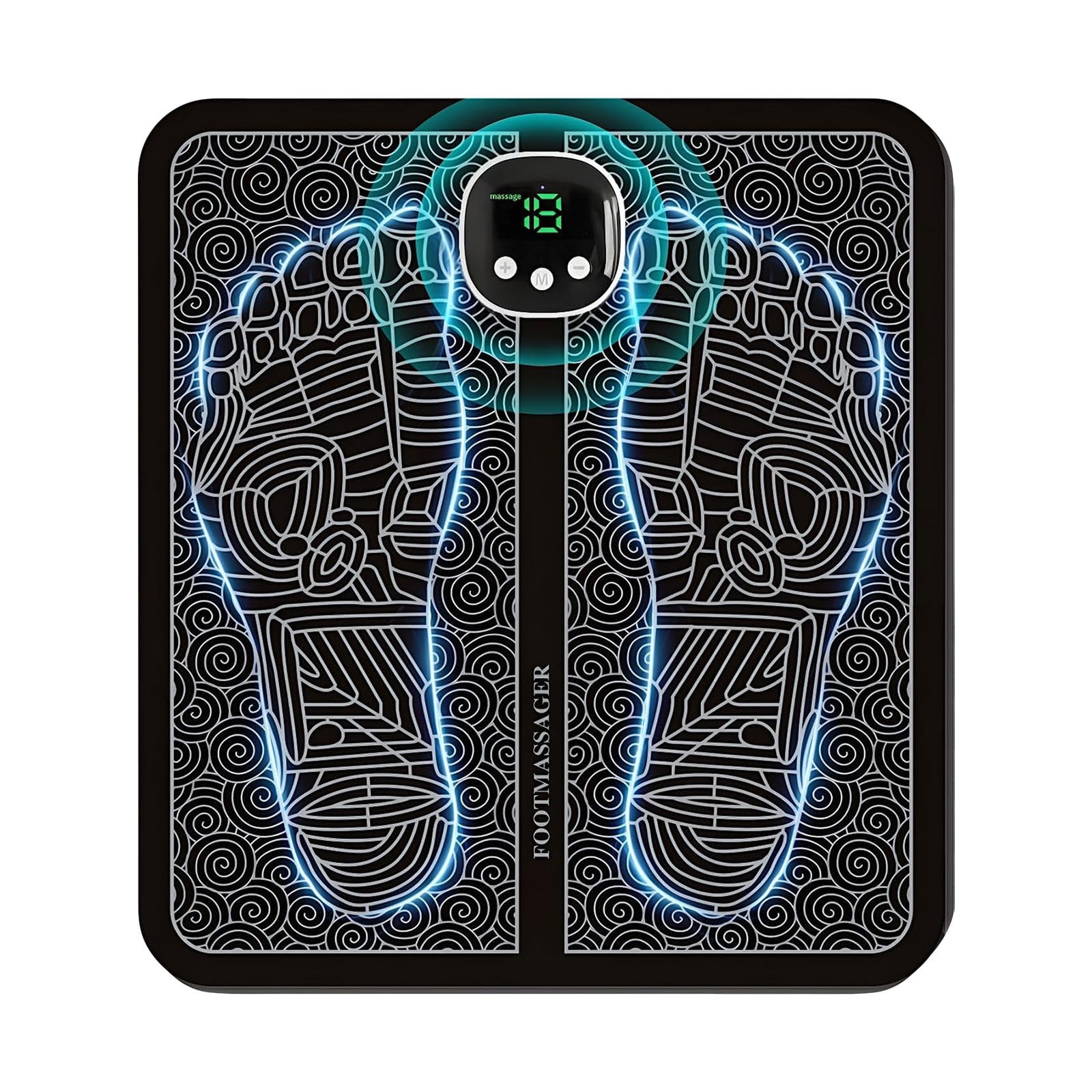 cpengpj Portable Foot Massager with 8 Modes 18 Gears USB Charging for Neuropathy Pain Relief and Improved Circulation