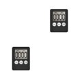 thumbnail image 3 of stanreset Kitchen Timer Digital Electronic Count Up Study Timing Alarm Sports Gym Fitness Portable Home Picnic Accessory Black 2Set, 3 of 6