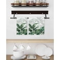 thumbnail image 3 of Palm Leaves Tropical Kitchen Dish Towels for Drying Dishes Set of 2, Green Botanical Summer Waffle Weave Microfiber Hand Tea Bathroom Towels Quick Dry & Absorbent Towel 15.7x23.6, 3 of 7