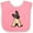 Pink and White, variant on Inktastic Shepherd Puppy Boys or Girls Baby Bib