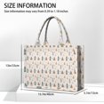 thumbnail image 3 of Large Capacity Tote Bag,Beige Christmas Tree Pattern Handbag Fashion Luxury Tote Bag,15.7"x13"x 5.1" Inches,Laptop Compatible, 3 of 6