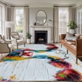 thumbnail image 3 of 8x10 Washable Area Rug, Colorful Cow Non-Slip Extra Large Rectangle Rug for Living Room Bedroom, Rustic Animal Indoor Floor Mat for Home Decor, 3 of 9