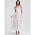 thumbnail image 5 of Elegant and gentle style, slimming floral print sundress for women, 5 of 5