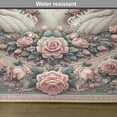 thumbnail image 5 of Ambesonne Vintage Romantic Place Mats Set of 4, Doves and Roses, Standard Size, Pale Pink Pale Cadet Blue, 5 of 5
