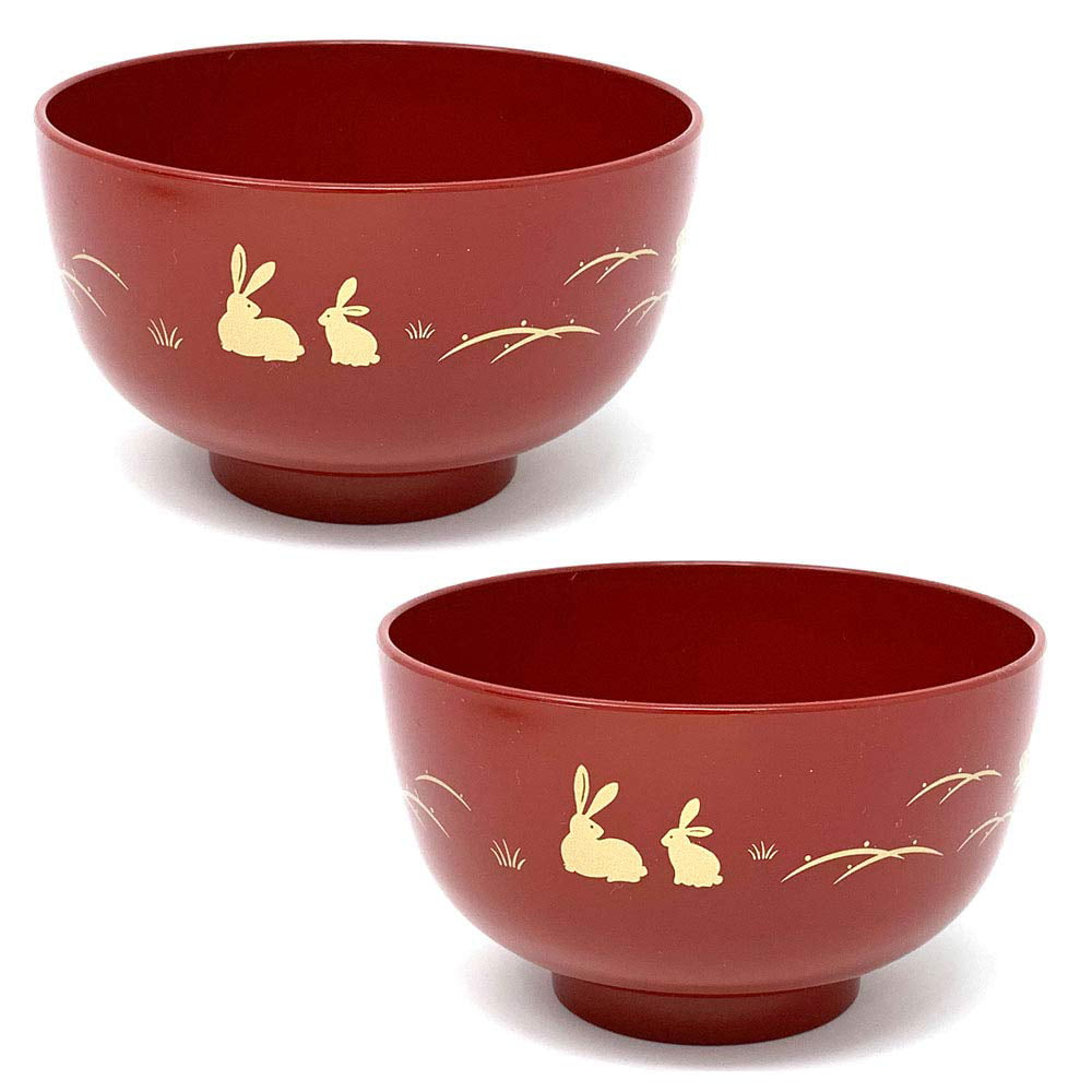 2 Porcelain Ceramic Bowls w Chopsticks Soup Noodle Cereal  Menudo Ramen Udon 