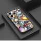 thumbnail image 3 of Elegante funda para teléfono plateada mate de doble capa con gráficos divertidos: perfecta para iPhone 15 Pro Max 14 13 12 Pro 11, 3 of 4