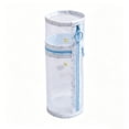 thumbnail image 3 of Mesh Pencil Case, 2-in-1 Standing Pen Holder Pouch, Transparent Zipper Large Capacity Organizer, for Students Back to School Supplies, Blue, 3 of 8