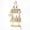 Gold, variant on Bathroom Shower Caddy Hanging - 3 Tier Rustproof Over Shower Head Organizer, No Drilling Bathroom Shelf with 16 Hooks & Soap Holder, Anti-Swing Rack for Shampoo,Sponge,Towel, Black, Medium