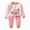 outfits001-Pink, variant on NOLDARES Toddler Baby Boy Girl Fall Winter Outfit Checkered Patchwork Long Sleeve Sweatshirt Pullover Tops Jogger Pants 2Pcs Clothes Set Size:1-2 Y,AG