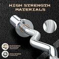 thumbnail image 2 of Huloretions 47"Curl Weight Bar, 500 LBS Weight Capacity Barbell Curl Bar With 2 Clips for Weight Lifting,Strength Training, Deadlifts,Suitable for 2 Inch Weight Plates, 2 of 6