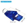 thumbnail image 2 of Uxcell Sports Whistle, Plastic Whistle with Lanyard and Mouth Grip Super Loud, Dark Blue, 2 of 6