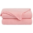 thumbnail image 1 of Unique Bargains Couverture Jetée Tricotée Douce 100 % Coton Unie pour Canapé Sofa Chambre, 1 of 10