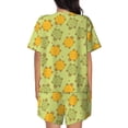 thumbnail image 6 of Haiem Cute Turtle Pattern Pajama Set for Women 2 Piece Lounge Set Short Sleeve Tops and Shorts Soft Sleepwear-3X-Large, 6 of 7