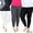 Black/White/Gray, variant on Womens Plus Size Legging, Black, Grey & Brown - One Size - Pack of 3