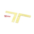 thumbnail image 2 of Uxcell 10 Pcs 90 Degree Metal Corner Brace Angle Brackets Gold Tone 50 x 50 x 10mm, 2 of 4
