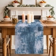 thumbnail image 2 of Table Runner 72 Inches Long for Kitchen Dining, Modern Blue Dresser Scarf Farmhouse, Dining Table Decorations for Wedding/Parties, Vintage Abstract Art Contemporary 18 x 72 In, 2 of 8