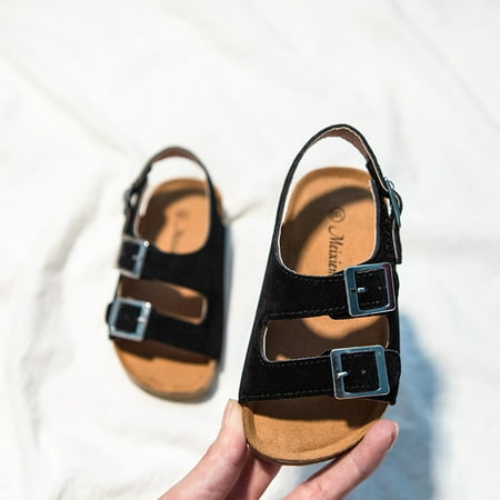 

Toyella Summer Velcro Childrens Baby Sandals Black 150cm