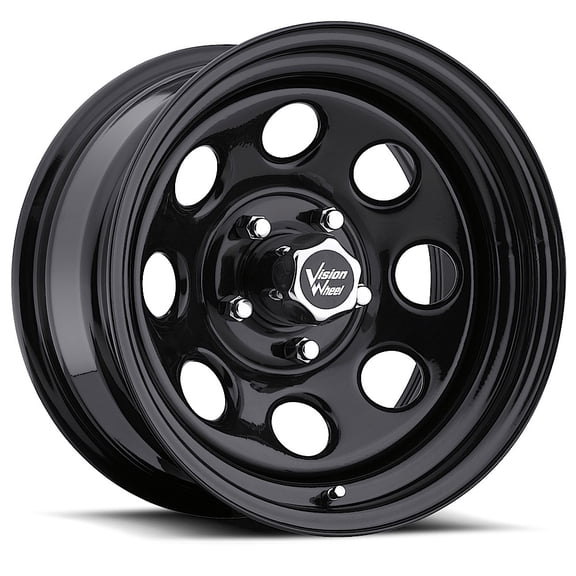 15x10 Vision 85H Soft 8 Gloss Black 6x139.7 6x5.5 ET-39 Wheel Rim