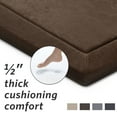 thumbnail image 5 of Microdry Memory Foam Luxury Area Rug, 4x6', Brown, 5 of 10