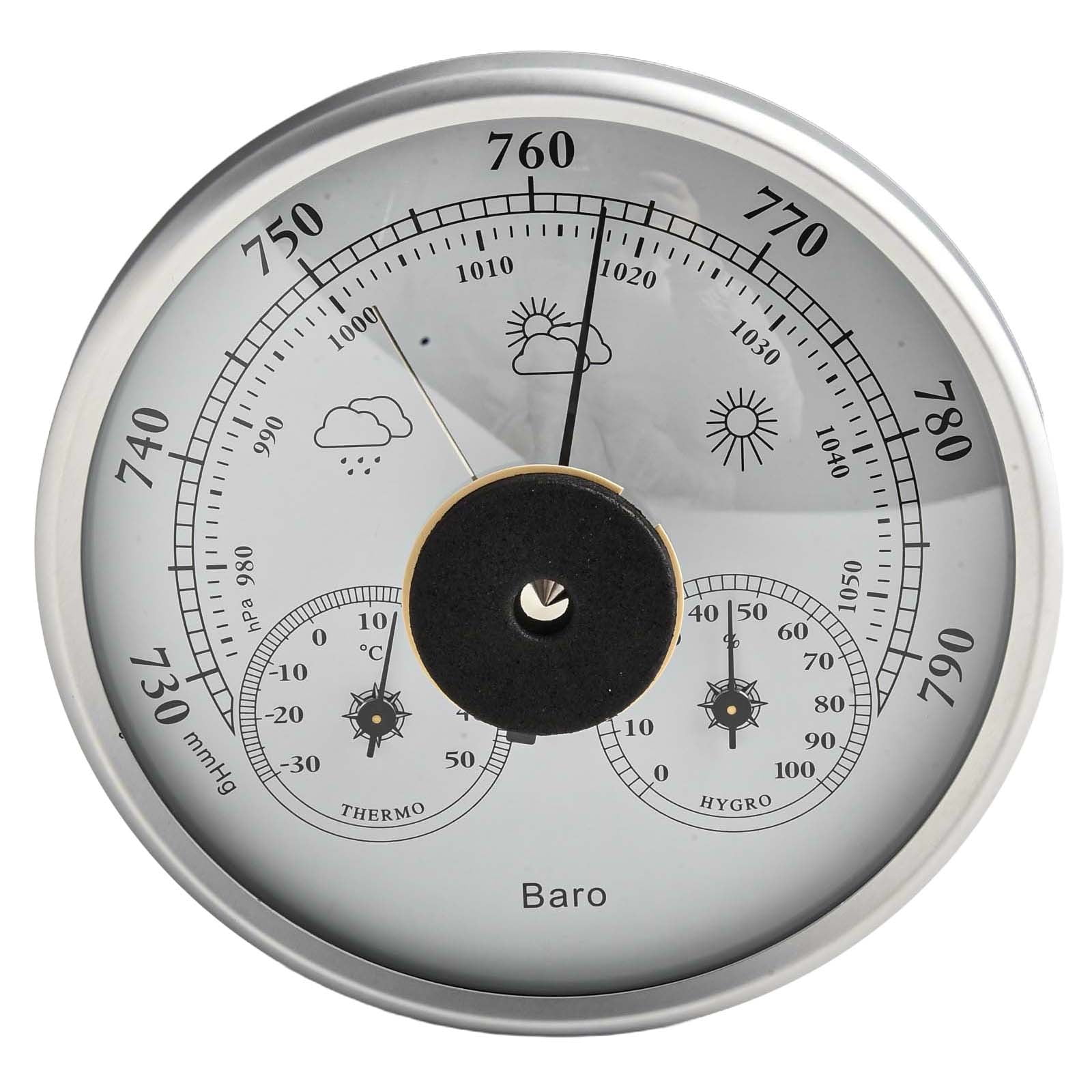 Goodhd 130Mm 3-In- Weather Station Thermometer, Hygrometer And Barometer