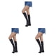 thumbnail image 3 of Calcetines Hasta El Muslo Minnieouse A Rayas Botas Tipo Calcetín Día De San Valentín Raya Negra Gris Type1 NO1, 3 of 6