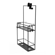 Umbra Cubiko Two Shelf Shower Caddy, Black