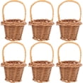 thumbnail image 1 of WORGEOUS 6 piezas mini canasta de flores pequeñas canasta tejida decorativa pequeña canasta de ratán mini canasta decoración, 1 of 8