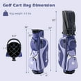 thumbnail image 3 of Costway Ultimate Women’s Complete Golf Club Set Golf Club Package Set w/ Rain Hood, Right Hand Purple, 3 of 12