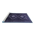 thumbnail image 2 of Ahgly Company Machine Washable Indoor Rectangle Persian Blue Traditional Area Rugs, 5' x 8', 2 of 4