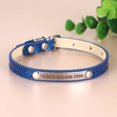 thumbnail image 1 of Anti-lost Cat ID Collar Personalized Puppy Cat Collars Necklace Free Engraved ID Name Tag For Kitten Cats Small Dogs Bling qym unisex, 1 of 2