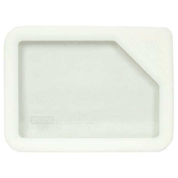 Pyrex Ultimate OV-7210 White Silicone and Clear Glass Food Storage Replacement Lid