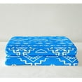 thumbnail image 3 of Boys Blue Boho Throw Blanket Baby 30"X40" Tribal Western Aztec Fleece Blanket for Bed Couch Geometric Bohemian Farmhouse Sherpa Blanket for Kids Abstract Mid Century Flannel Blanket, 3 of 6