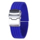 thumbnail image 1 of Pulseras de correa de reloj impermeable de goma de silicona con cierre desplegable 20-22 mm Yinane  banda de reloj de silicona, 1 of 8