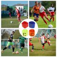 thumbnail image 2 of KAKOWELY 4 Pcs Brassards de Football Colorés Réutilisables Équipement de Football Orange Entraînement, 2 of 7