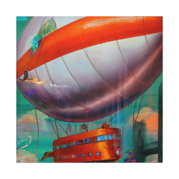 Blooming Blimp Surrealism - Canvas