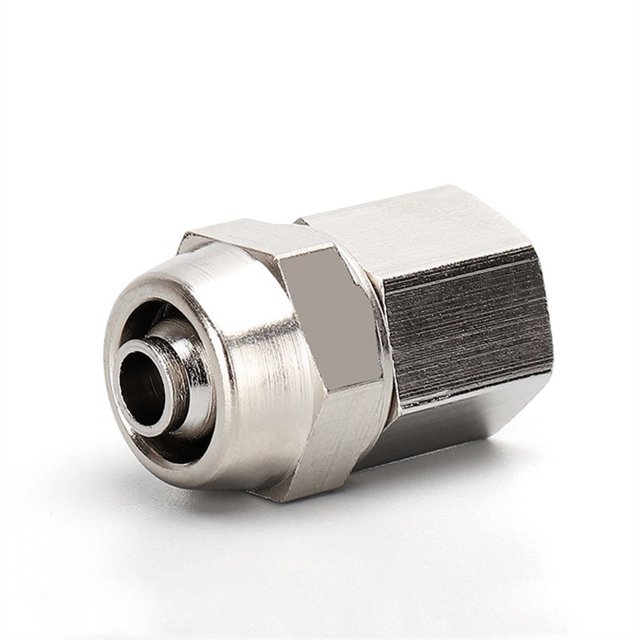 1 pieza KPCF Coper 1/8 "1/4" 3/8 "1/2" BSP Accesorios neumáticos femeninos Empuje en el conector rápido Lanzamiento de aire Ajuste de aire OD 4mm 6mm 8mm 10mm 12mm
