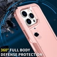thumbnail image 2 of JTCASES for iPhone 15 Pro Case with Wireless Charging, Hybird Shockproof Bumper Anti-fall Rugged Non-slipping Protective Shell for iPhone 15 Pro (6.1" 2023), Rosegold, 2 of 8