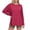 Hot Pink, variant on Oversized T-Shirts for Women Long Sleeve Side Slit Workout Tops Crewneck Gym Fall Spring Casual Basic Tee (XL, Purple)