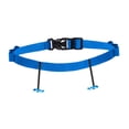 thumbnail image 3 of Cinturón elástico para triatlón y running, ajustable, ligero y con porta dorsales. Azul cielo, 3 of 9